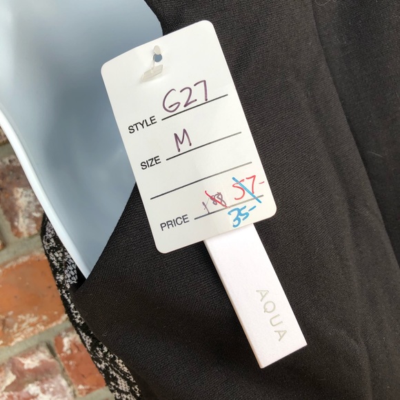 Aqua party dress black and silver size medium - Picture 8 of 8